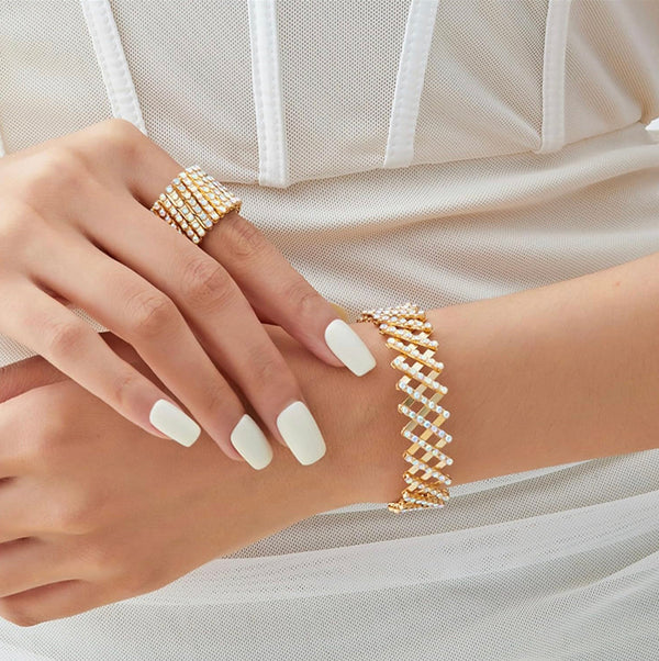 Diana Ring And Bracelet – Gold