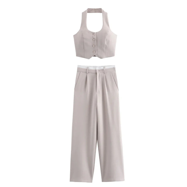 Maya - Vest And Trouser Suit Set