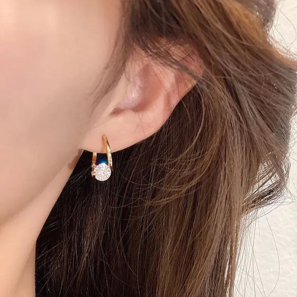 Zirconia Earrings – Gold